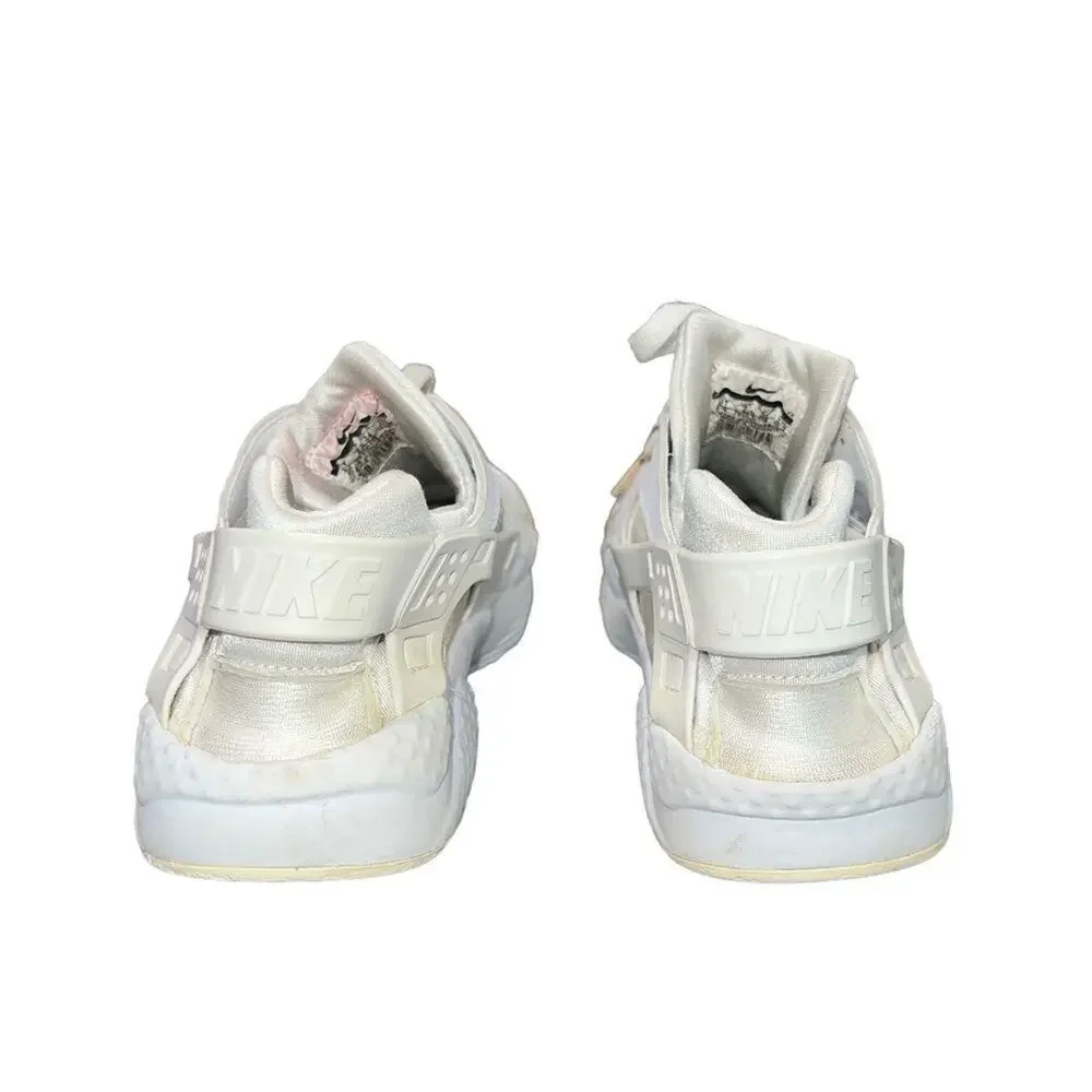 Nike Air Huarache Run GS‎ Youth Sneakers White Lace Up Size 2.5Y